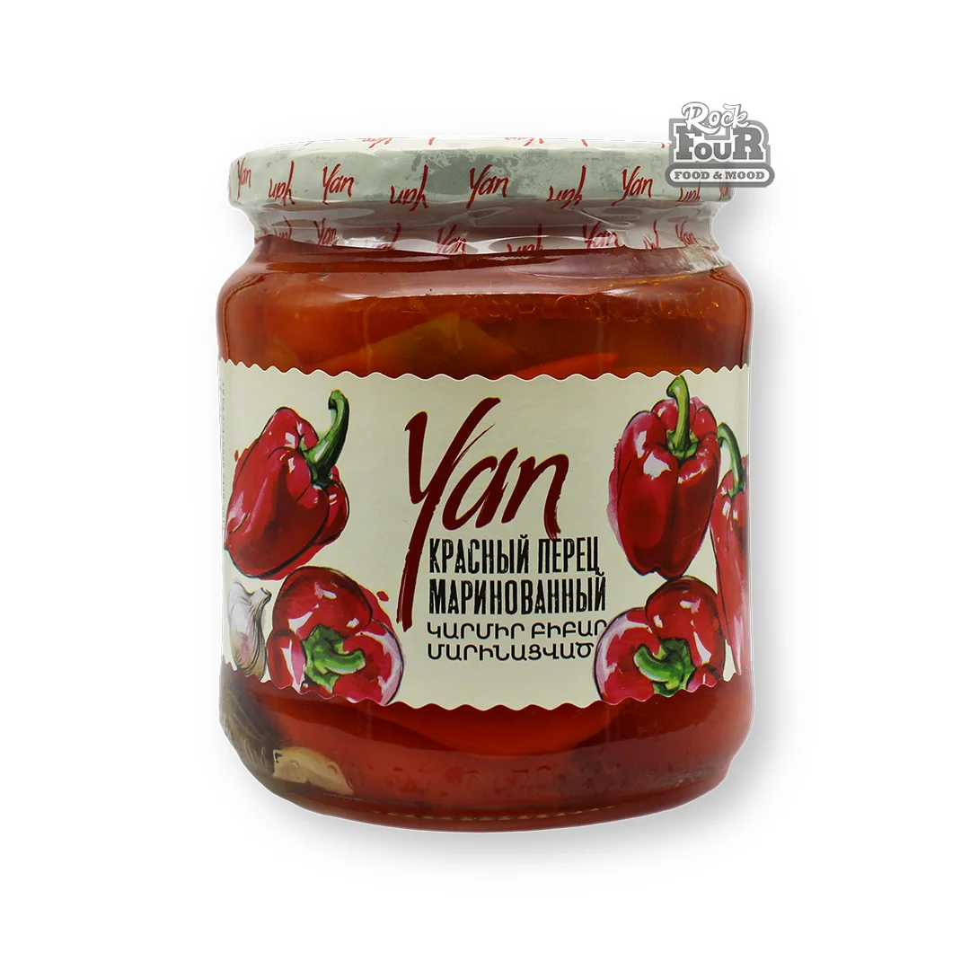 Red pickled pepper "Yan" 470g